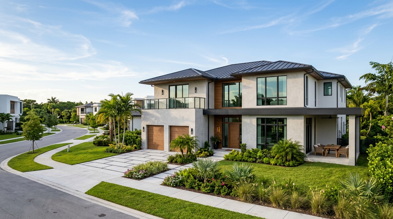 Desarrollo residencial a estrenar con arquitectura contemporánea en Homestead